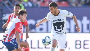 Juan Pablo Vigón en el partido contra Atlético San Luis 