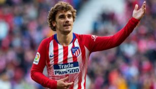 Antoine Griezmann durante un partido con el Atlético de Madrid