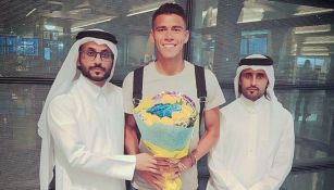 Héctor Moreno, en su llegada a Qatar