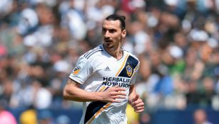 Zlatan Ibrahimovic durante un partido con LA Galaxy 