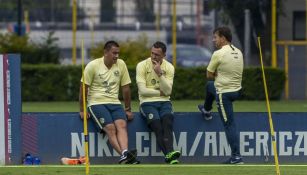 Marchesín, en el entrenamiento del América