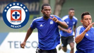 Brayan Angulo durante una práctica con Emelec