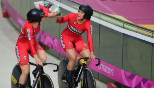 Daniela Gaxiola y Jessica Salazar al final de la competencia