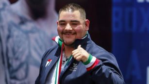 Andy Ruiz, durante una conferencia de prensa