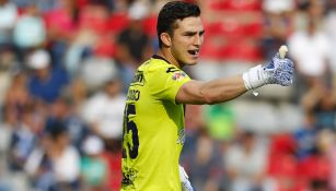 Sebastián Jurado durante un partido del Veracruz