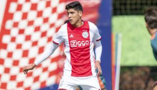 Edson, en un partido del Ajax