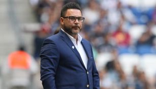 Antonio Mohamed, durante un juego de Monterrey en el BBVA