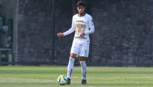 Braulio Ramírez, en un partido de Pumas