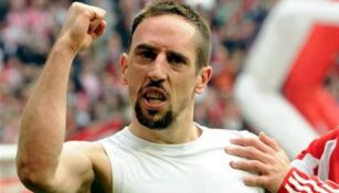 Franck Ribéry festeja una diana con Bayern