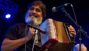 Celso Piña, durante un concierto