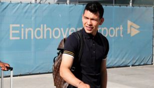 Lozano, previo a un partido del PSV