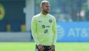 Jérémy Ménez, en un entrenamiento de América 