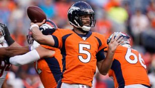 Joe Flacco, durante juego de la pretemporada