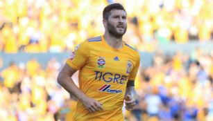 André-Pierre Gignac, en un juego con Tigres