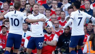 Eriksen celebra un anotación con Tottenham 