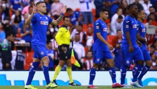 Jugadores de Cruz Azul tras partido