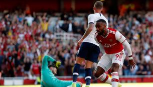 Lacazette, durante juego del Arsenal