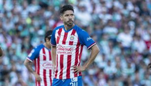 Oribe Peralta durante un partido con Chivas