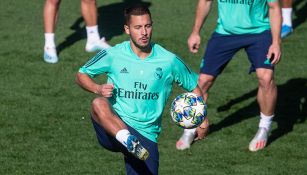 Eden Hazard en el entrenamiento del Real Madrid