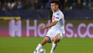 Lozano, en el partido contra Genk