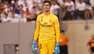 Thibaut Courtois, durante un duelo con el Real Madrid 