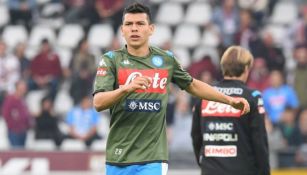 Lozano se prepara para un juego con el Napoli