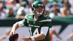 Sam Darnold, en un partido con los New York Jets