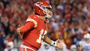 Patrick Mahomes en un partido con los Chiefs