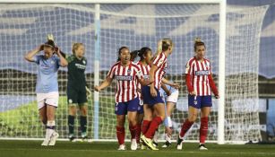 Charlyn festeja gol con Atlético de Madrid