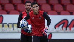 Sebastián Jurado en un entrenamiento con Veracruz