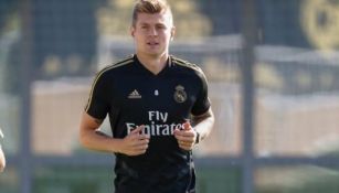 Kroos en entrenamiento con el Real Madrid