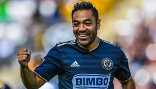 Marco Fabián festeja un gol con Philadelphia Union