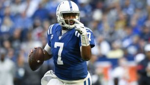 Jacoby Brissett durante el duelo vs Texans