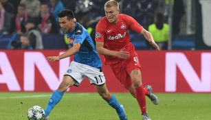 Chucky, durante el partido de Champions ante el Salzburgo