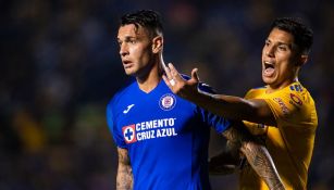 Caraglio, durante el partido ante Cruz Azul