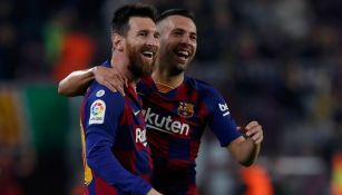  Messi festeja junto con Jordi Alba