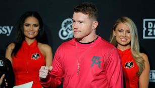 Saúl 'Canelo' Álvarez en una conferencia de prensa