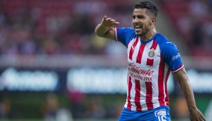 Miguel Ponce durante un juego de Chivas