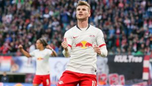 Timo Werner festeja uno de sus goles 