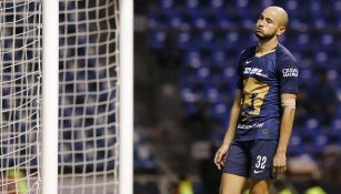 Carlos González, durante el juego ante el Puebla