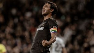 Carlos Vela celebra un gol con Los Angeles FC