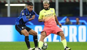 Sergio Agüero, en el partido ante Atalanta