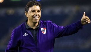 Marcelo Gallardo durante un juego de River Plate