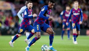 Nelson Semedo en el partido entre Barcelona y Celta de Vigo en La Liga