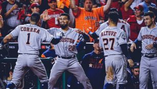 Jugadores de Astros en un partido