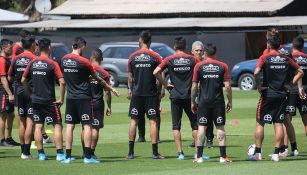 Seleccionados de Chile durante una práctica