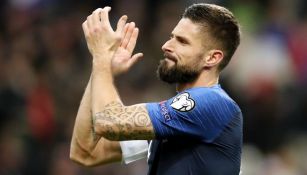 Olivier Giroud festeja tras partido