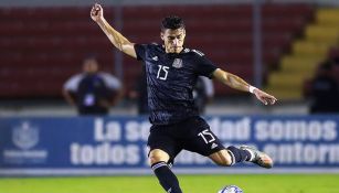 Héctor Moreno, en el juego ante Panamá