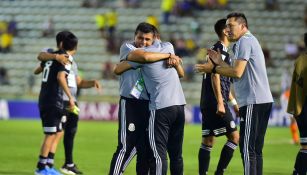 José Antonio Ruíz después del partido entre México Sub 17 y Holanda Sub 17