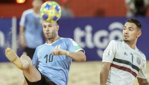 Capurro y Maldonado, durante el partido